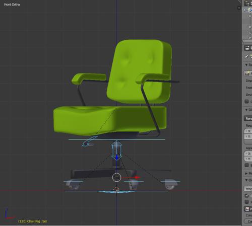 Rigged office chair preview image